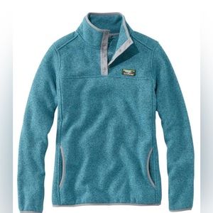 Women's L.L.Bean Sweater Fleece Pullover in Evening Blue